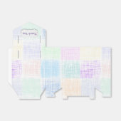 pastelvlakontwerp met label bedankdoosjes (Uitgevouwen)