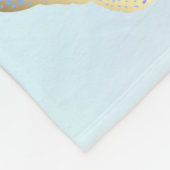 pastelvlinder fleece deken (Hoek)