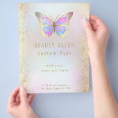 pastelvlinder flyer (Hand)