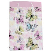 pastelvlinder medium cadeauzakje (Voorkant)