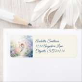  pastelvlinderfee in Flower Garden Etiket (Insitu)