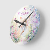 pastelvlinderfee in Flower Garden Ronde Klok (Hoek)