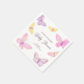 Pastelvlinders Roze Paarse Baby shower Servet