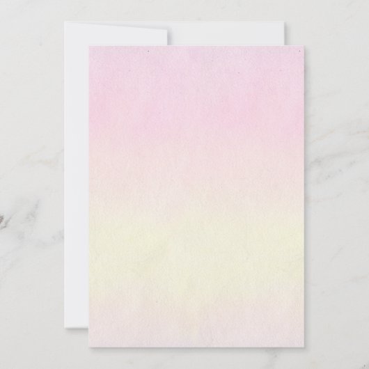 Pastelvlinders Roze Paarse Elegant Baby shower Kaart (Achterkant)