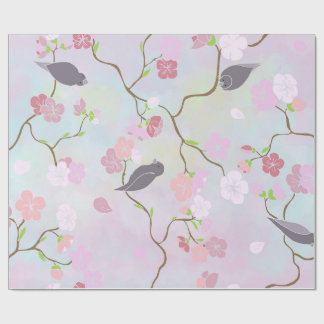 pastelvogels cadeaupapier