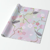 pastelvogels cadeaupapier (Uitgerold)