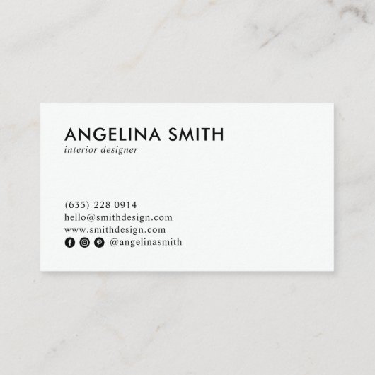 Pastelvogels tropisch bloemmotief minimalistisch visitekaartje (Achterkant)