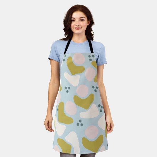 Pastelvormen en stippen schort (Gedragen)