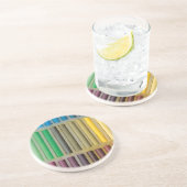 pastelvormig over kleur zandsteen onderzetter (Zijkant)