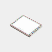 Pastelvormige strepen post-it® notes (Schuin)