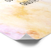 pastelwaterverf voegt een citaataangepaste artisti poster (Hoek)