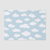 Pastelwolken, asthetisch babyblauw en wit tissuepapier (Voorkant)
