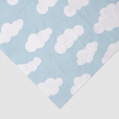 Pastelwolken, asthetisch babyblauw en wit tissuepapier (Detail)