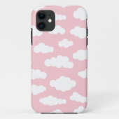 Pastelwolken: asthetische witte en roze kunst Case-Mate iPhone case (Achterkant)