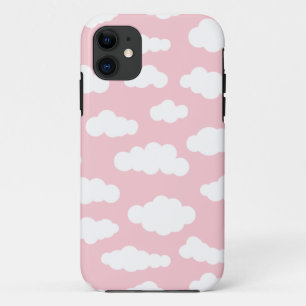 Pastelwolken: asthetische witte en roze kunst Case-Mate iPhone case