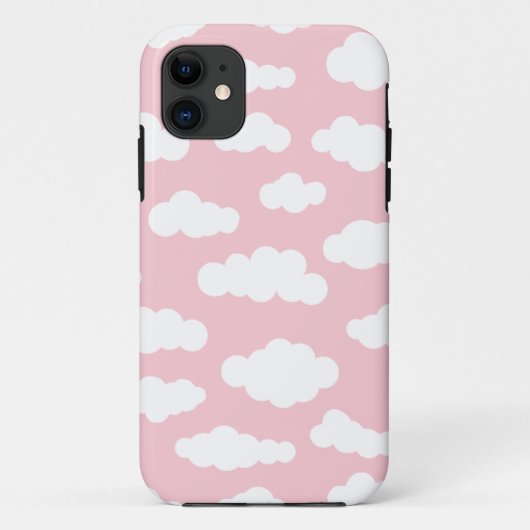 Pastelwolken: asthetische witte en roze kunst Case-Mate iPhone case (Achterkant)
