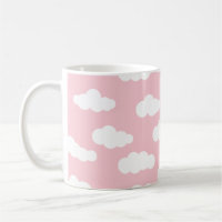 Pastelwolken: asthetische witte en roze kunst