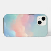 Pastelwolken iPhone Hoesje (Achterkant horizontaal)