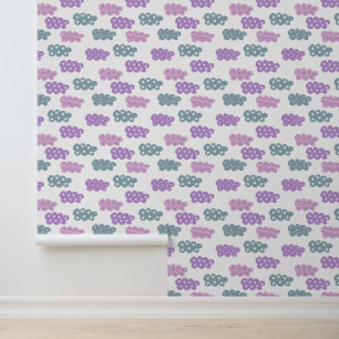 pastelwolkenpatroon behang