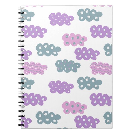 pastelwolkenpatroon notitieboek (Voorkant)