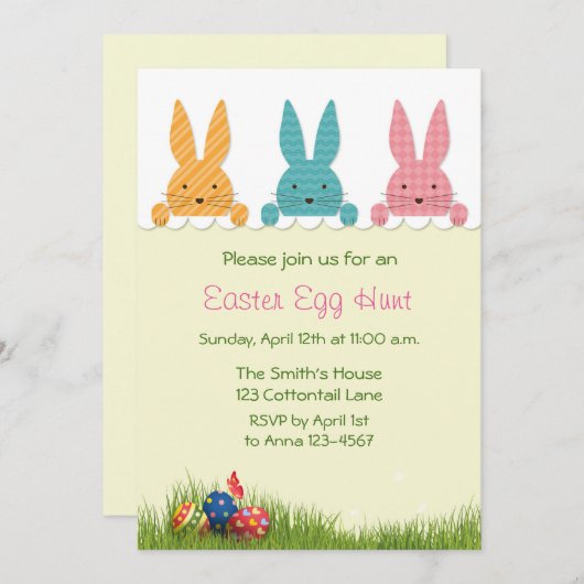 Pastenpaasen, Egg Hunt Kaart (Voorkant / Achterkant)