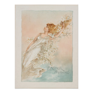 "Pastermorgen" - Oude druk, L. Prang & Co. Perfect Poster