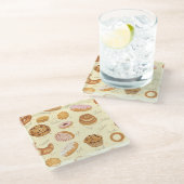 Pastes Glazen Onderzetter (Schuin)