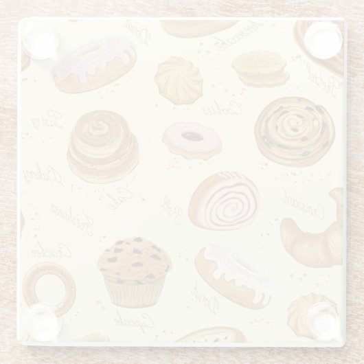 Pastes Glazen Onderzetter (Achterkant)