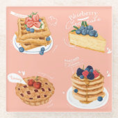 Pastes Glazen Onderzetter (Voorkant)