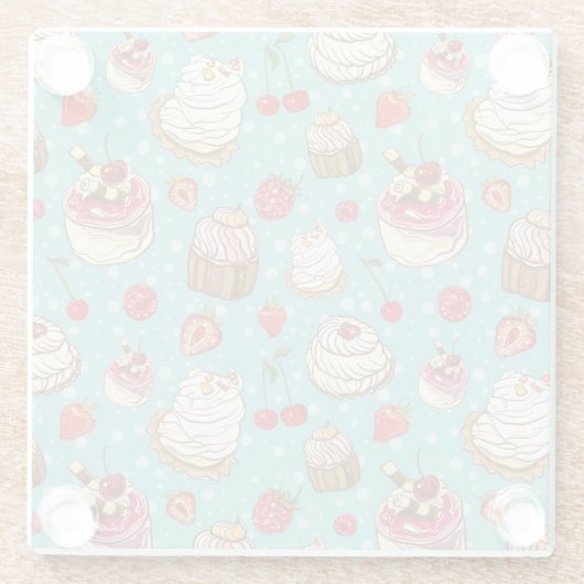 Pastes Glazen Onderzetter (Achterkant)