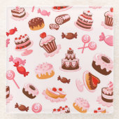 Pastes Glazen Onderzetter (Voorkant)