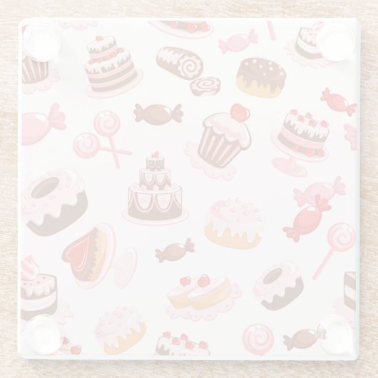 Pastes Glazen Onderzetter (Achterkant)