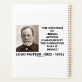 Pasteur Grootsheid van menselijke acties Inspirati Planner (Achterkant)
