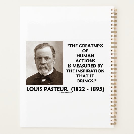 Pasteur Grootsheid van menselijke acties Inspirati Planner (Achterkant)