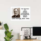 Pasteur Grootsheid van menselijke acties Inspirati Poster (Thuiskantoor)