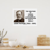 Pasteur Grootsheid van menselijke acties Inspirati Poster (Keuken)