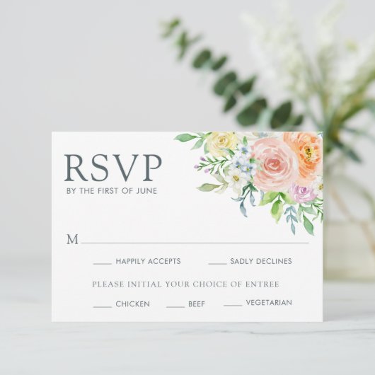 pasteurmeel RSVP kaartje (Staand voorkant)