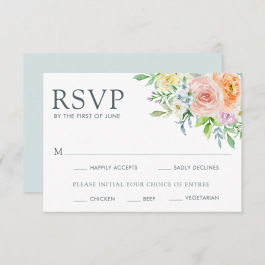 pasteurmeel RSVP kaartje (Voorkant / Achterkant)