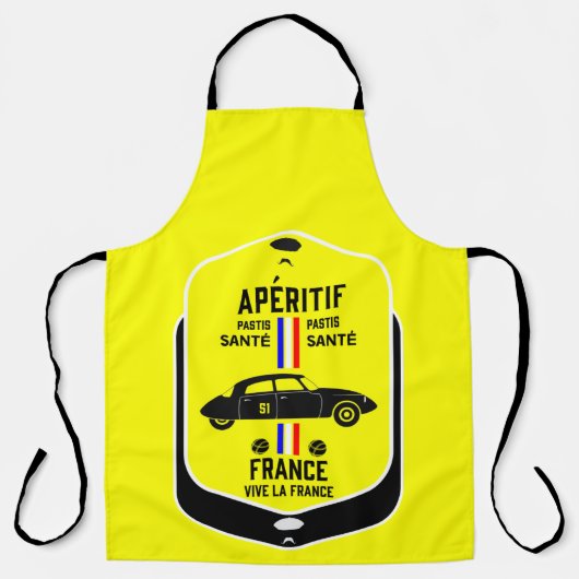 Pastis de Marseille Frankrijk Schort (Voorkant)