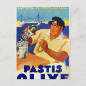 Pastis Olive - Comme a Marseille Briefkaart (Voorkant)