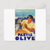 Pastis Olive - Comme a Marseille Briefkaart (Voorkant)