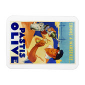 Pastis Olive -  Frans Poster van wijn Magneet (Horizontaal)