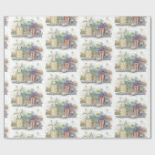  pastkleuren paasschotel cadeaupapier (Vlak)