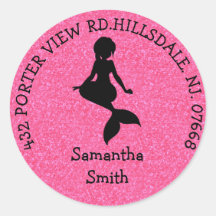 Pastle Pink Girl MERMAID Party ADRES Classic R