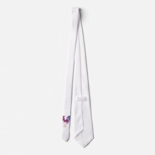 Pastle Rooster van Wendy C. Allen Stropdas (Achterkant)