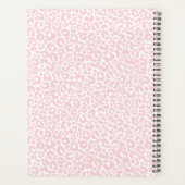  pastleopartrilpatroon Afdruknaam Roze Planner (Achterkant)