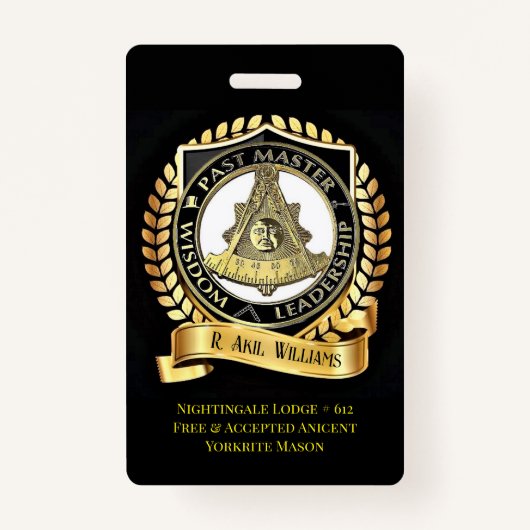 pastmaster badge (Voorkant)