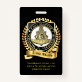 Pastmaster/ Ridder Tempeliers Badge (Voorkant)