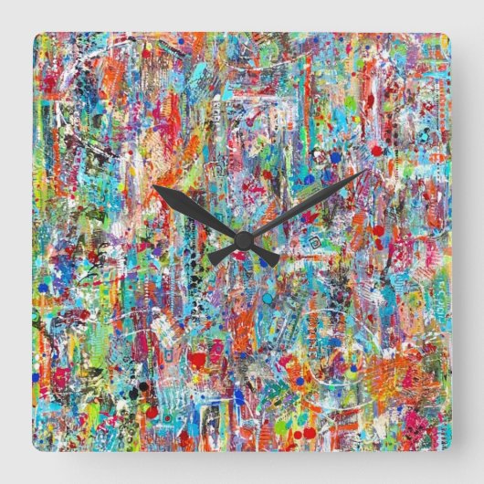 Pastoestuurklok Vierkante Klok (Voorkant)