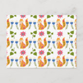  pastolfpatroon feestdagenkaart (Voorkant)